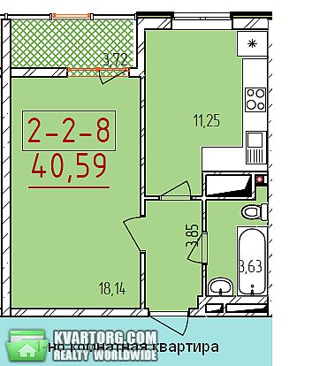 продам 1-комнатную квартиру. Одесса,   Бассейная - фото 1