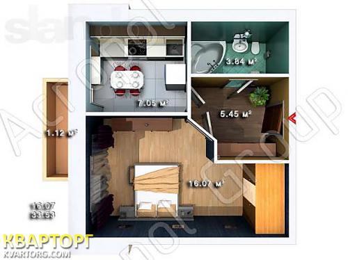 Sell 1-room apartment. Киев, Карла Маркса — photo 3