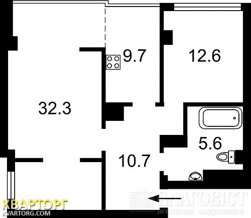 Sell 3-room apartment. Киев,  Богдана Хмельницкого — photo 2