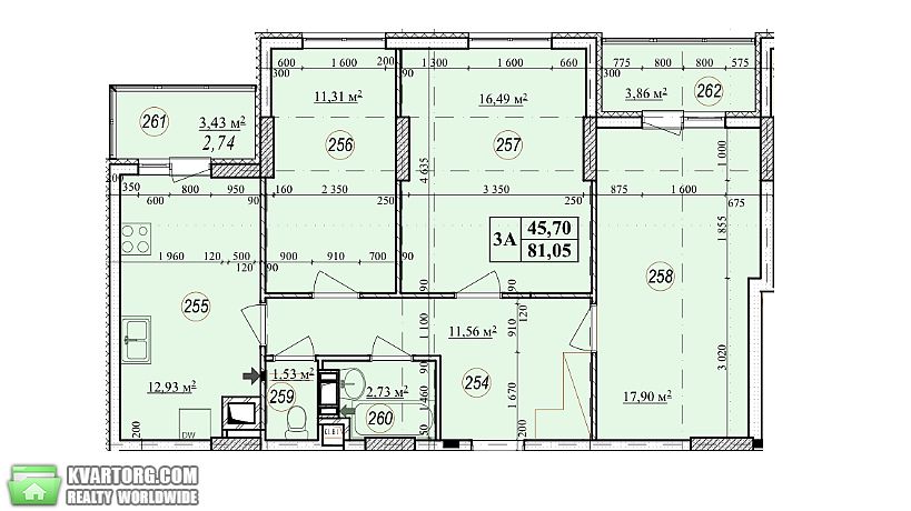 Sell 3-room apartment. Киев, Августина Волошина — photo 2
