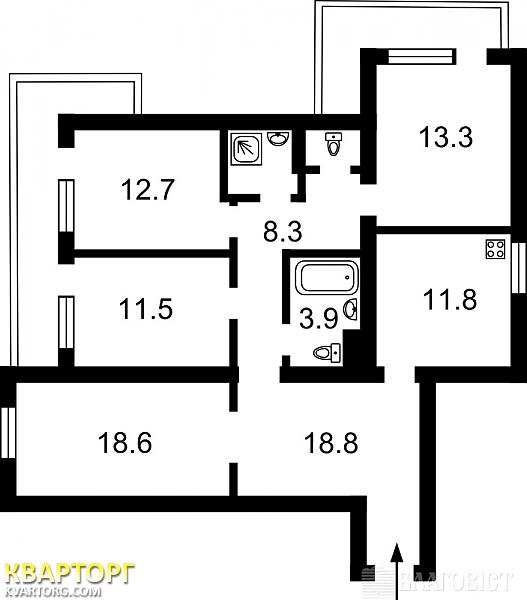 Sell 4-room apartment. Киев,  Стадионная — photo 2