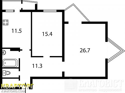 Sell 2-room apartment. Киев, Луначарского — photo 9