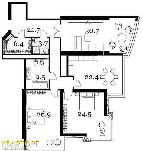 Sell 3-room apartment. Киев, Кловский спуск — photo 3