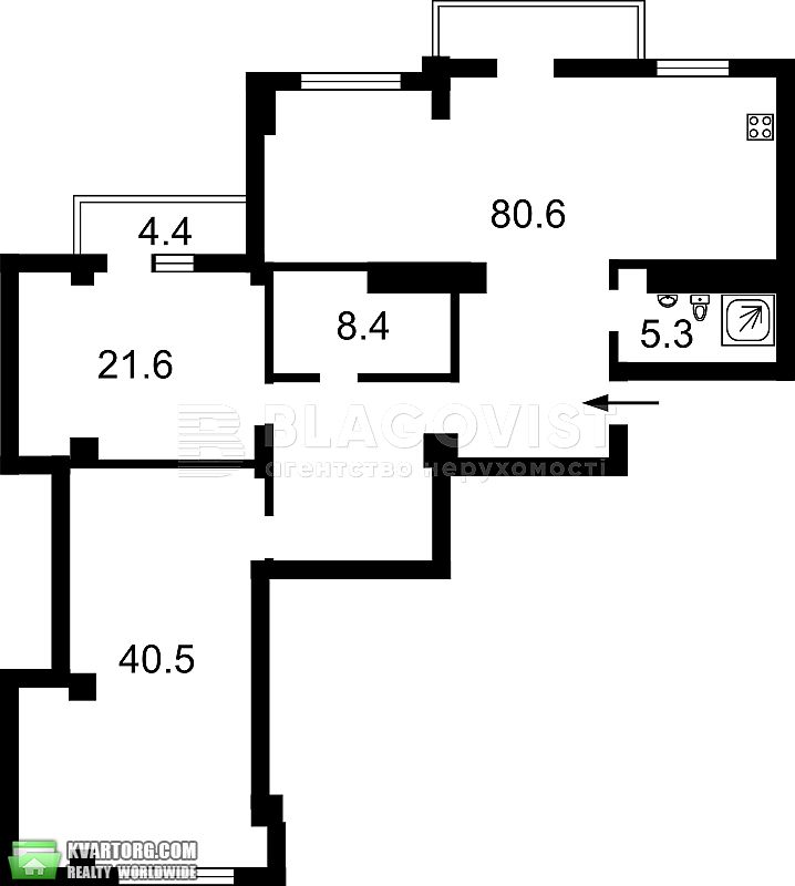 Rent out 3-room apartment. Киев, Драгомирова Михаила — photo 2