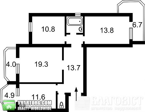 Sell 3-room apartment. Киев, Вильямса — photo 6