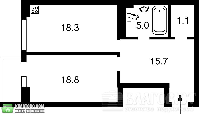 Sell 1-room apartment. Киев,  Щорса — photo 9