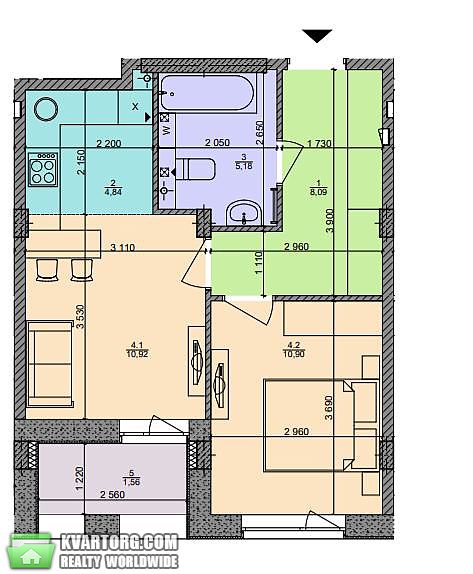 Sell 1-room apartment. Киев, Большая Окружная дорога — photo 3
