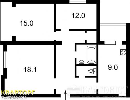 Sell 3-room apartment. Киев,  Лабораторная — photo 2