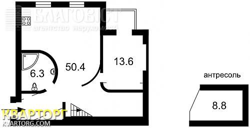 Sell 2-room apartment. Киев, Городецкого — photo 2
