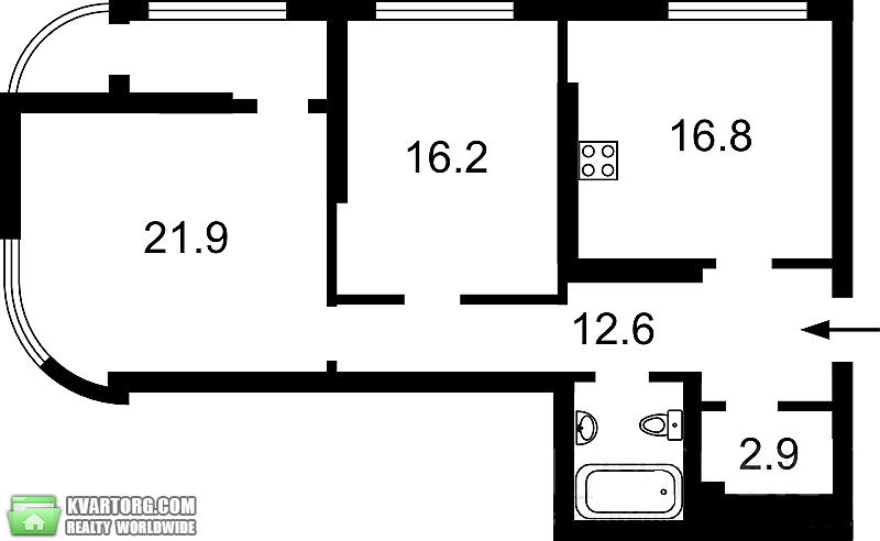 Sell 2-room apartment. Киев,  Днепровская наб — photo 5