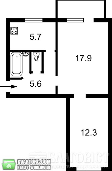Sell 2-room apartment. Киев, Бастионная — photo 2