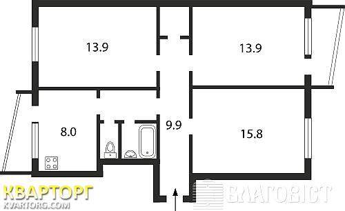 Sell 3-room apartment. Киев, ул.Наумова — photo 2