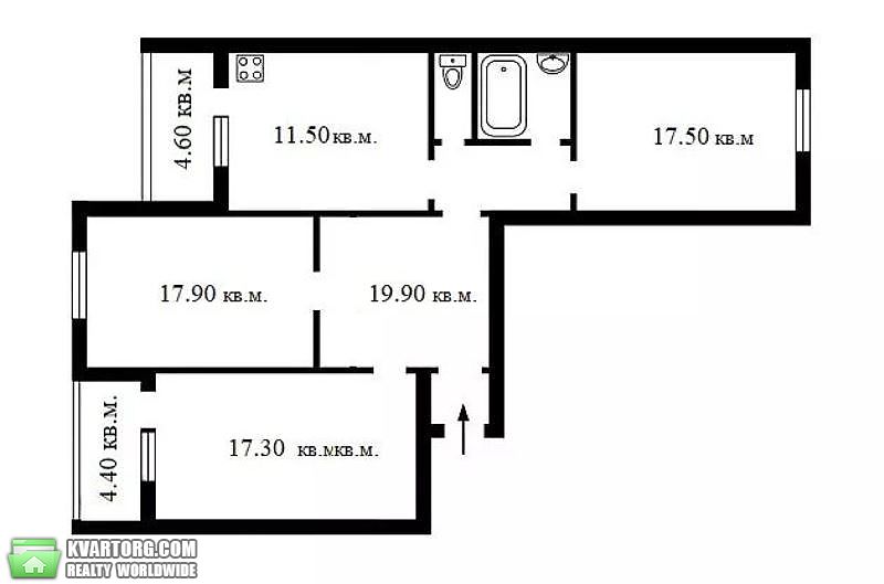 Sell 3-room apartment. Киев,  Цветаевой — photo 6
