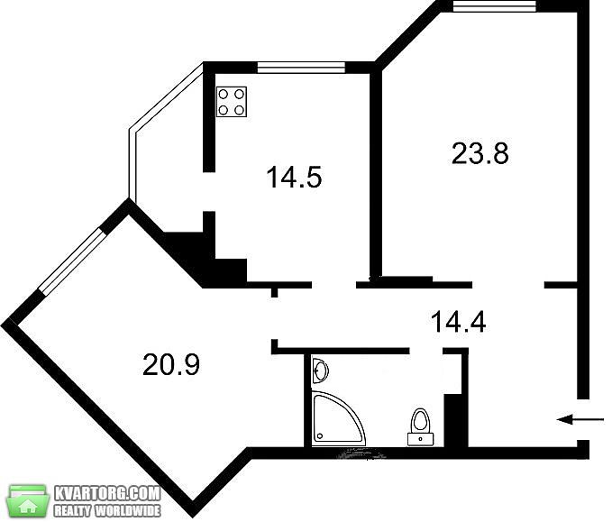 Sell 2-room apartment. Киев,  Лайоша Гавро — photo 8