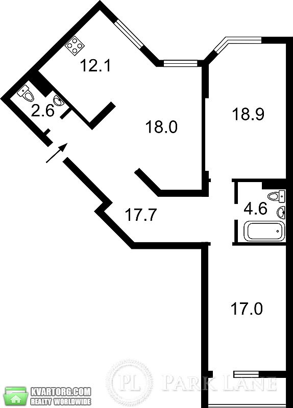 Sell 3-room apartment. Киев,  Ломоносова — photo 2
