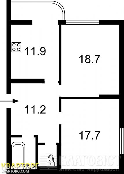 Sell 2-room apartment. Киев, Шумского — photo 2