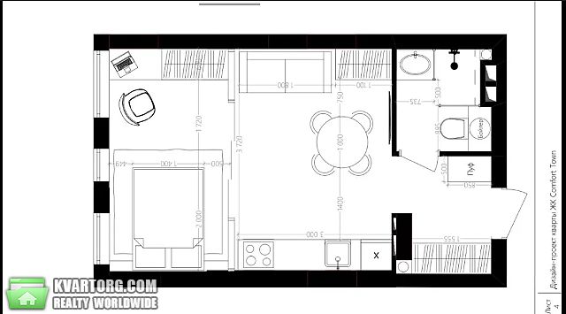 Rent out 1-room apartment. Киев, Комфорт Таун — photo 5