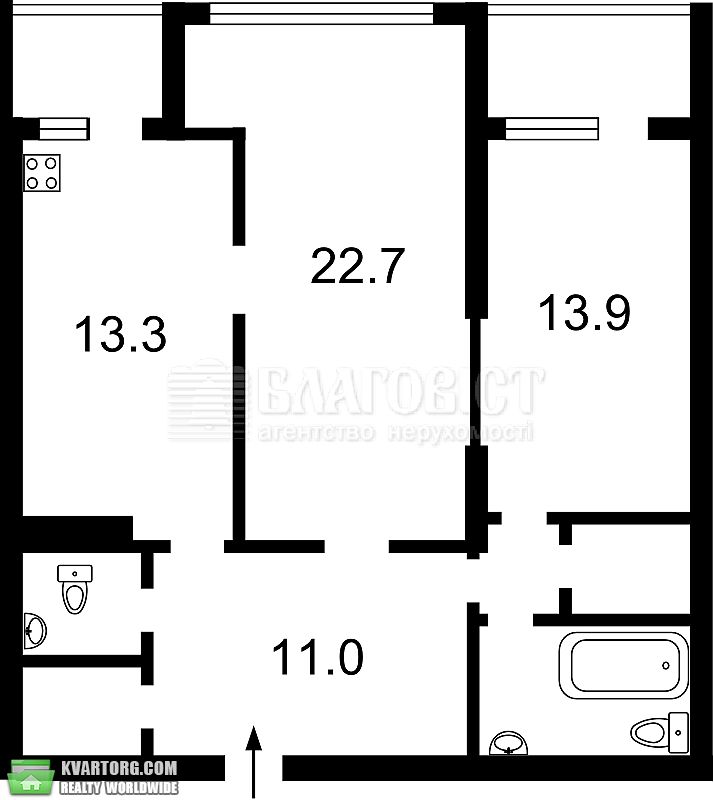 Sell 2-room apartment. Киев,  Ямская — photo 3