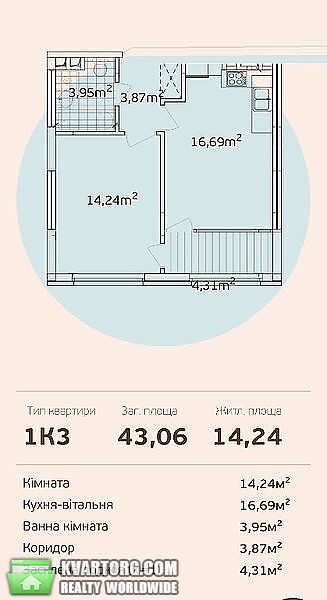 Sell 1-room apartment. Киев,  Правды пр — photo 3