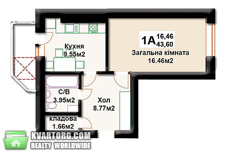 Sell 1-room apartment. Киев, Толстого — photo 1