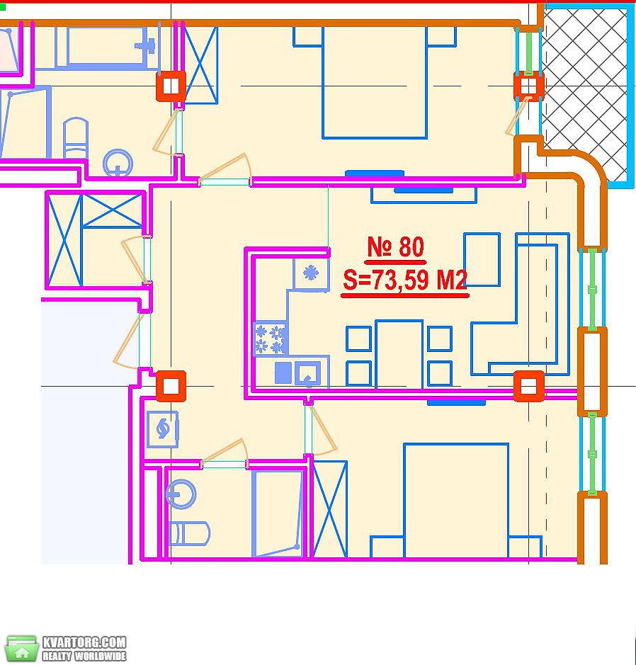 Sell 2-room apartment. Одесса, Вице Адмирала Азарова — photo 2