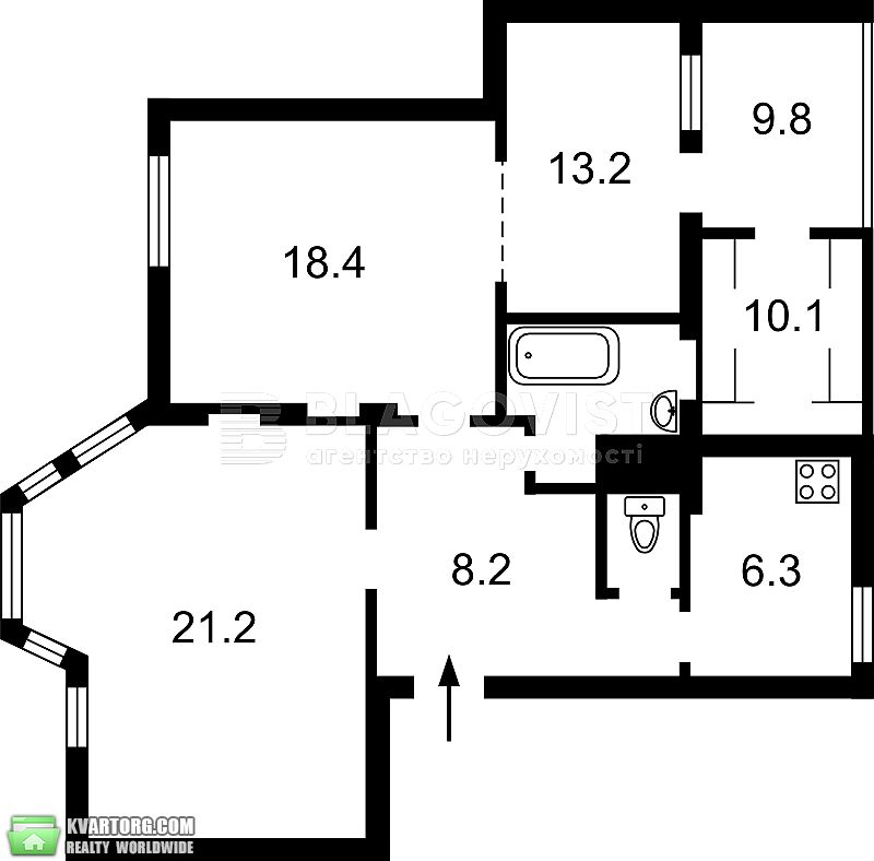 Sell 2-room apartment. Киев,  Мазепы Ивана — photo 6