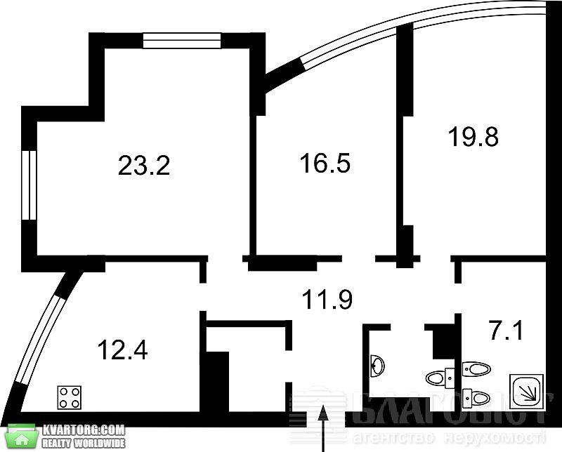 Sell 3-room apartment. Киев,  Оболонский пр — photo 4