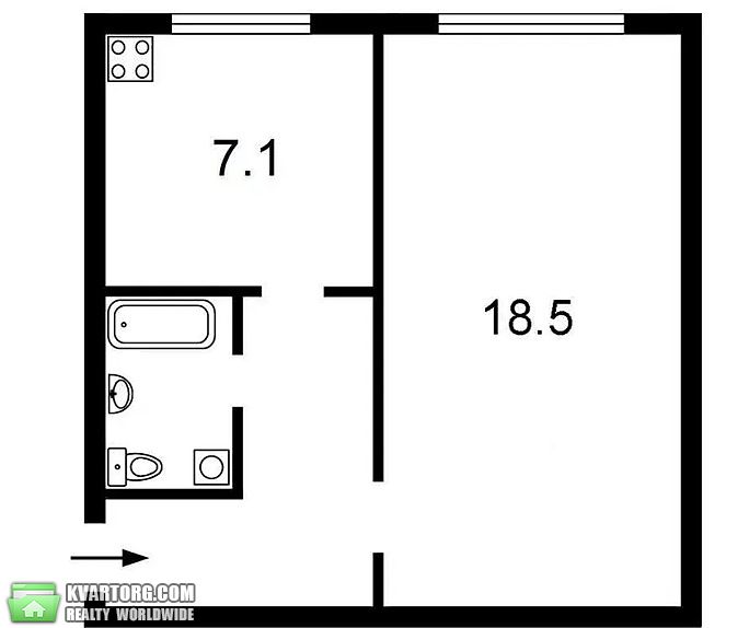 Sell 1-room apartment. Киев, Сечевых Стрельцов — photo 9