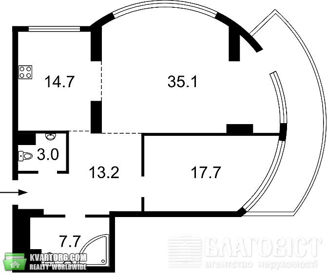 Sell 2-room apartment. Киев,  Механизаторов — photo 2