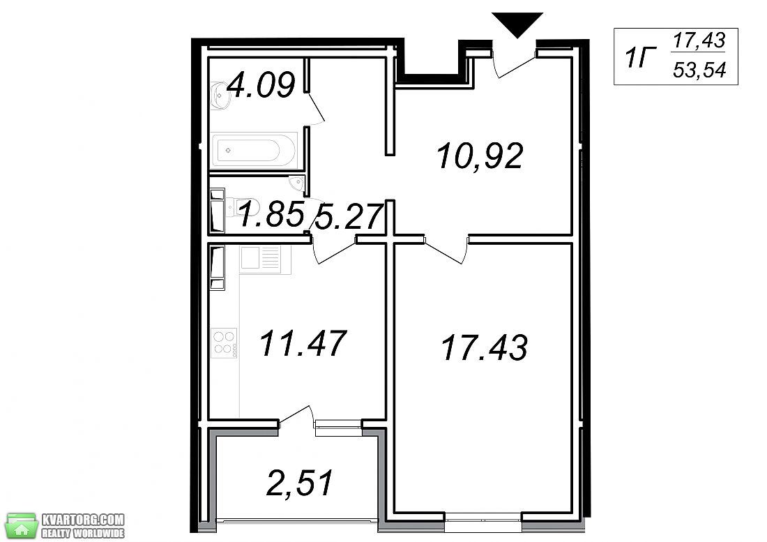 Sell 1-room apartment. Киев,  Ясиноватский пер — photo 5