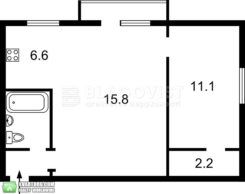 Sell 2-room apartment. Киев, Лаврская — photo 2