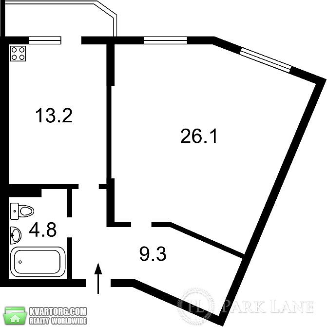 Sell 1-room apartment. Киев,  Ломоносова — photo 3