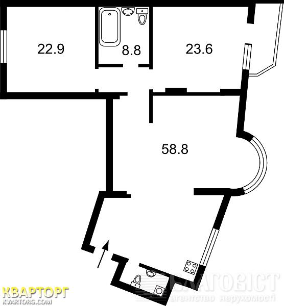 Sell 3-room apartment. Киев,  Княжий Затон — photo 2