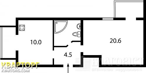 Sell 1-room apartment. Киев, Рыбальская — photo 6