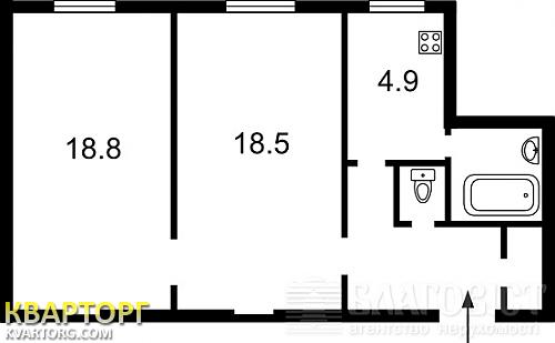 Sell 2-room apartment. Киев,  Лютеранская — photo 2