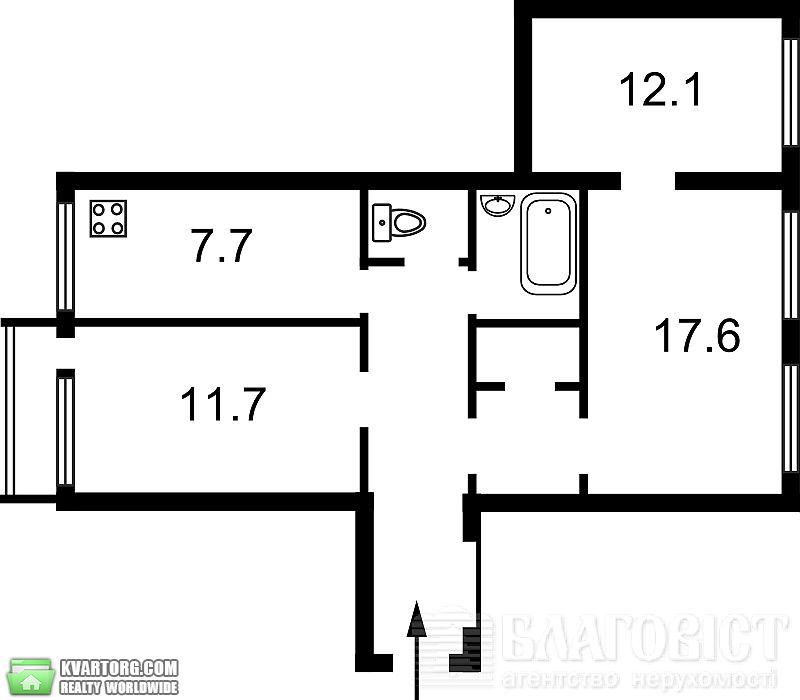 Sell 3-room apartment. Киев,  Чапаева — photo 2