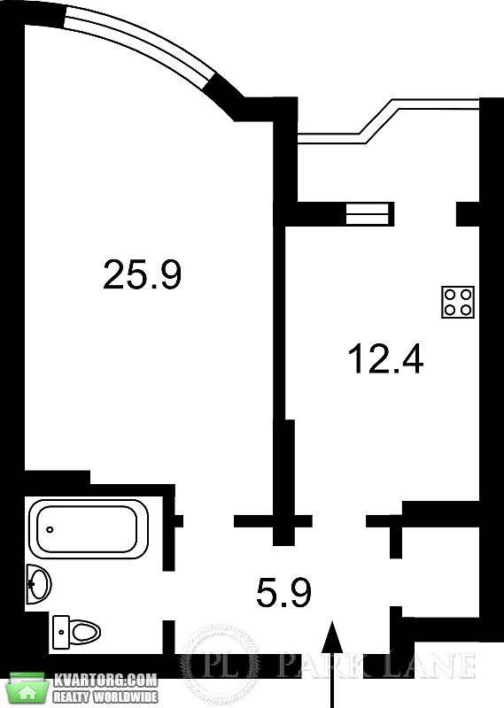 Sell 1-room apartment. Киев,  Харьковское шоссе — photo 8