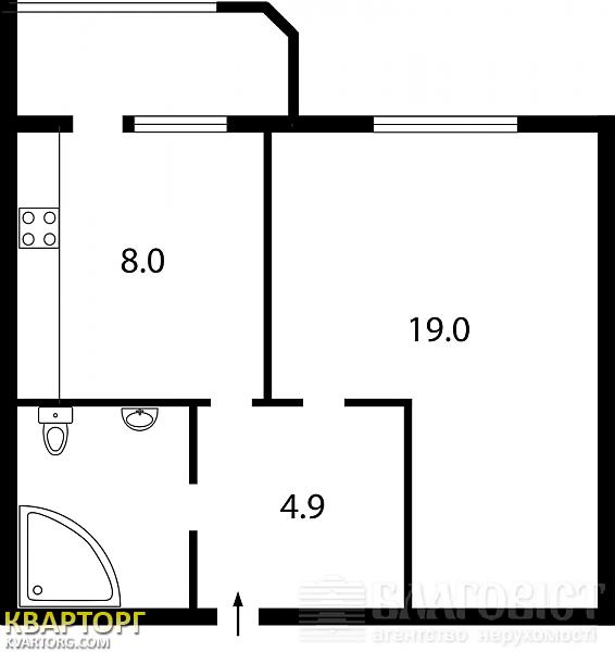 Sell 1-room apartment. Киев,  Рыбальская — photo 2