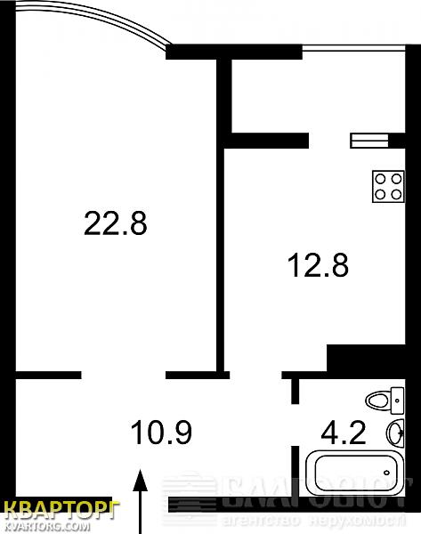 Sell 1-room apartment. Киев,  Васильченко — photo 2