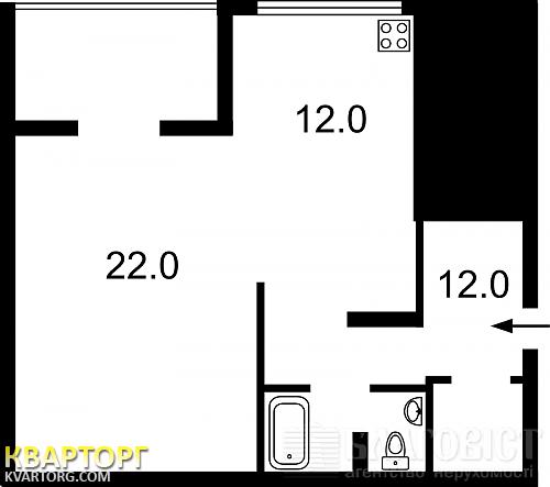 Sell 1-room apartment. Киев,  Ревуцкого — photo 2