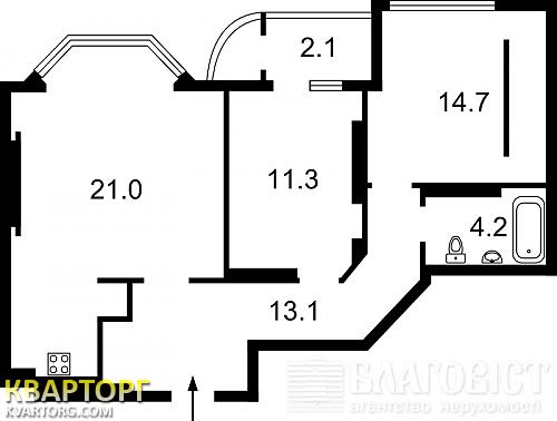 Sell 2-room apartment. Киев,  Осенняя — photo 2