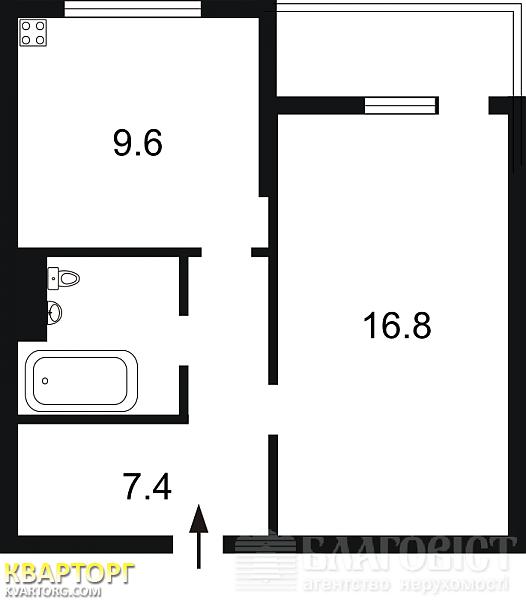 Sell 1-room apartment. Киев, Ломоносова — photo 6