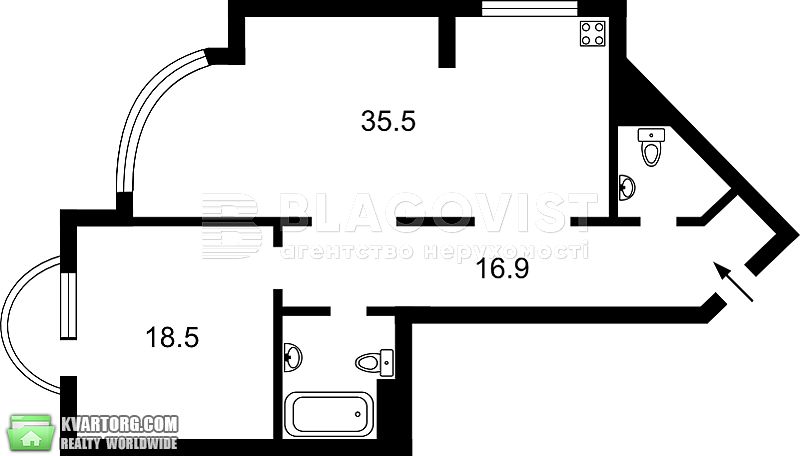 Sell 2-room apartment. Киев, Симоненка Василя — photo 5