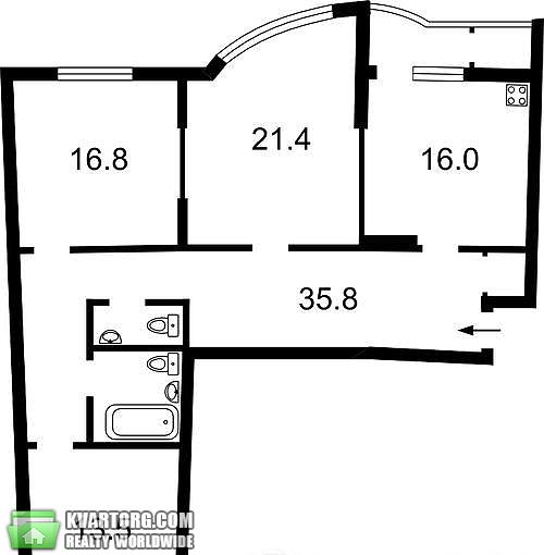Sell 3-room apartment. Киев,  Днепровская наб — photo 9
