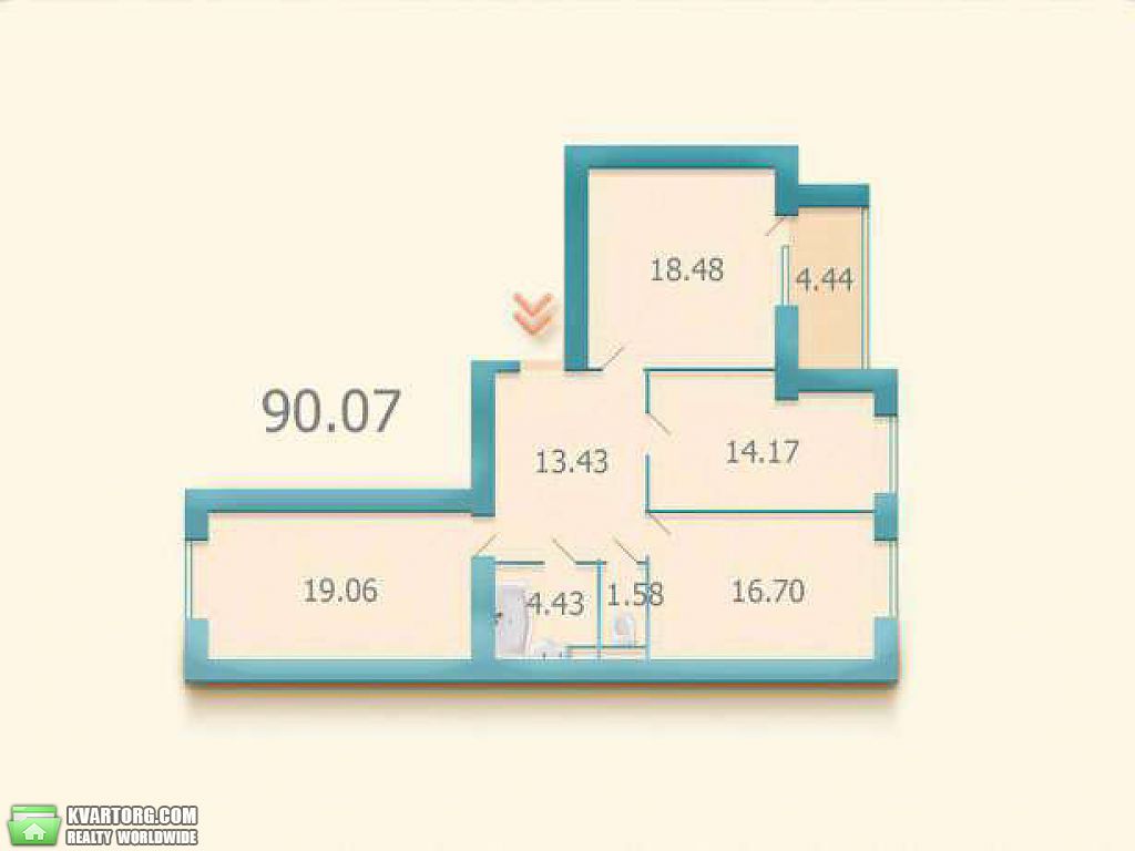 Sell 3-room apartment. Киев,  Гарматная — photo 2