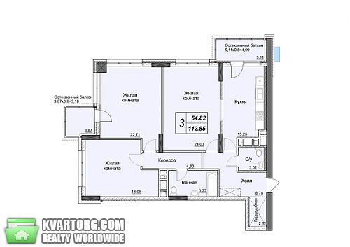 Sell 3-room apartment. Киев,  Драгомирова — photo 3