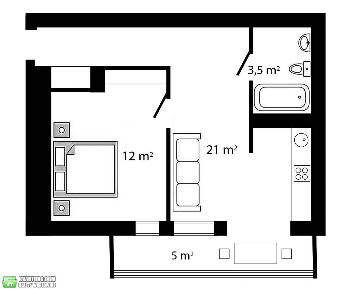 Sell 1-room apartment. Киев,  Суворова — photo 3