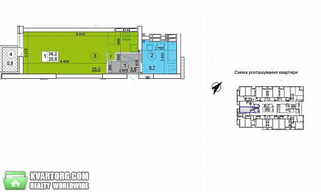 Sell 1-room apartment. Киев,  Теремковская — photo 2