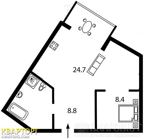 Sell 1-room apartment. Киев, Чавдар — photo 2