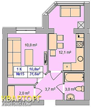 Sell 1-room apartment. Киев, Большая Окружная — photo 1